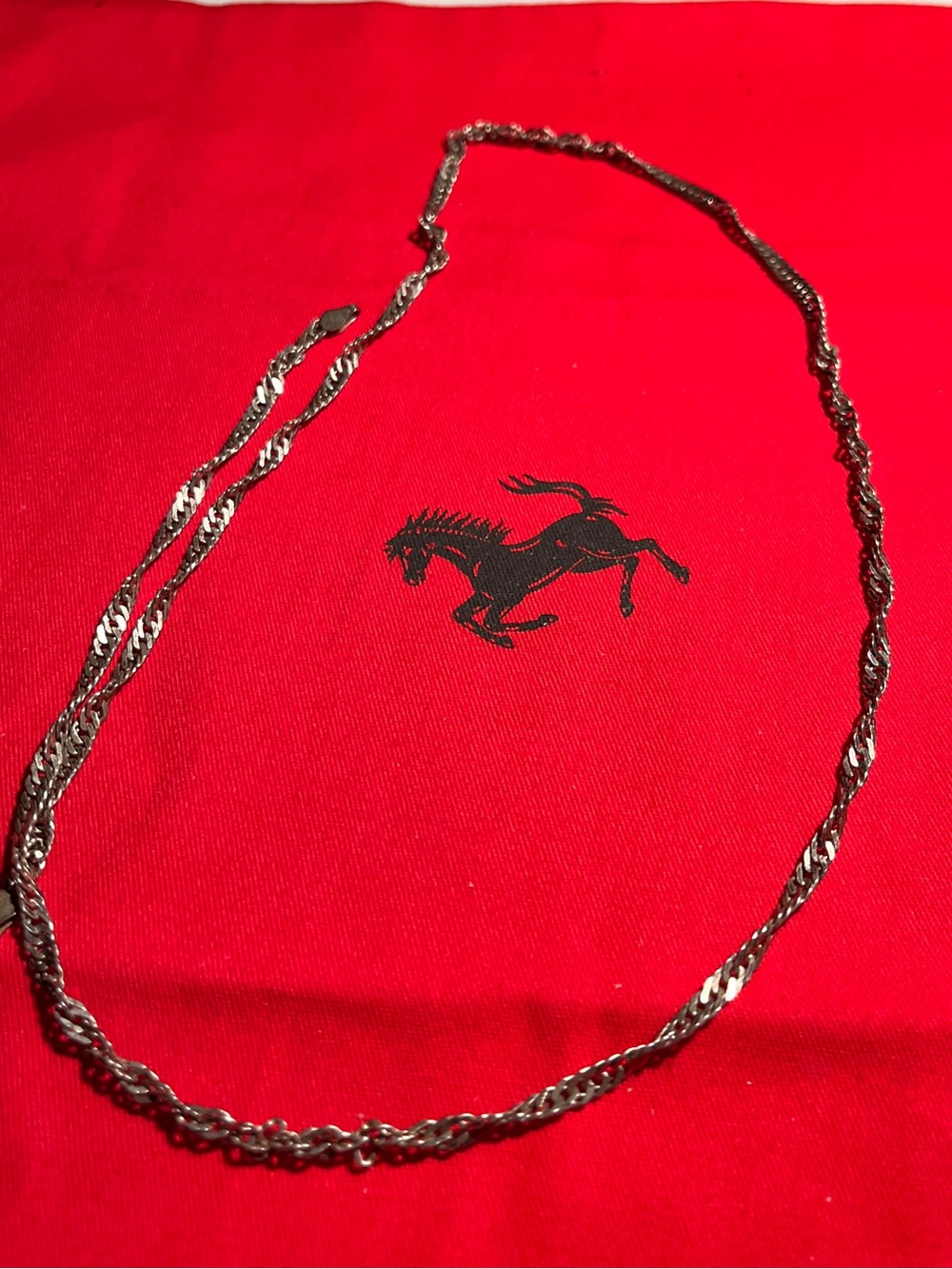 Silver Multi-Strand Rope Chain Necklace - Silver - Picture 6 of 6